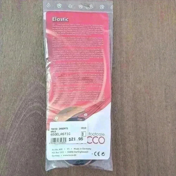 Tacco Footcare 3/4 Elastic Leather Insoles Footbed RelaxFlex Arch Support - 2pr - Picture 2 of 4